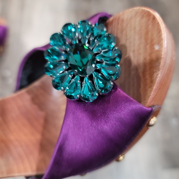 Dolce & Gabbana Crystal Heeled Sandals 37 - Picture 2 of 11